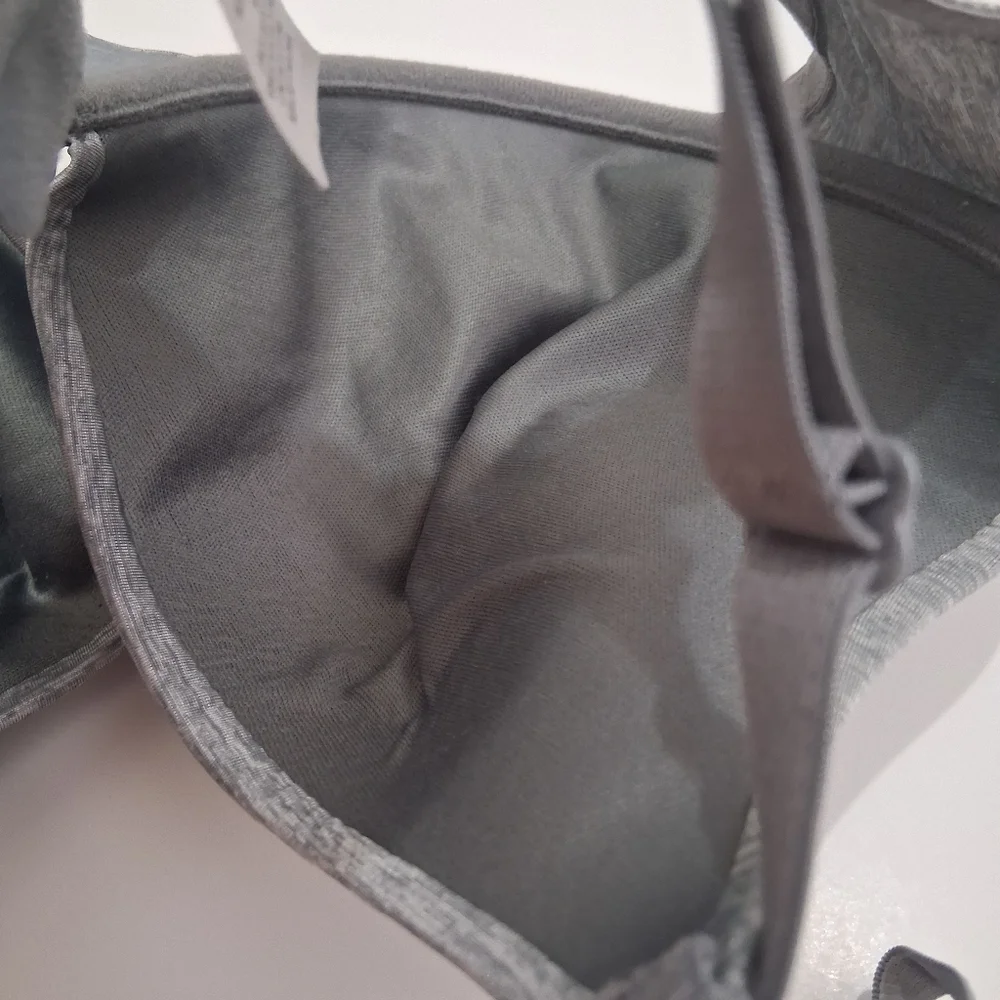 38D Silver Gray Padded Wired Bra